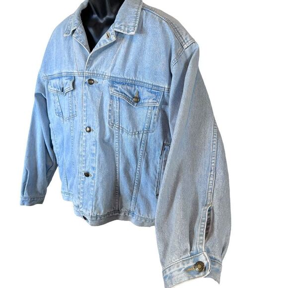 VINTAGE BUGLE BOY DENIM TRUCKER JACKET - Picture 4 of 12